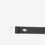 Men Lacoste V0ZN2118 Black 000 Contrast Crocodile Canvas Belt - Image 2