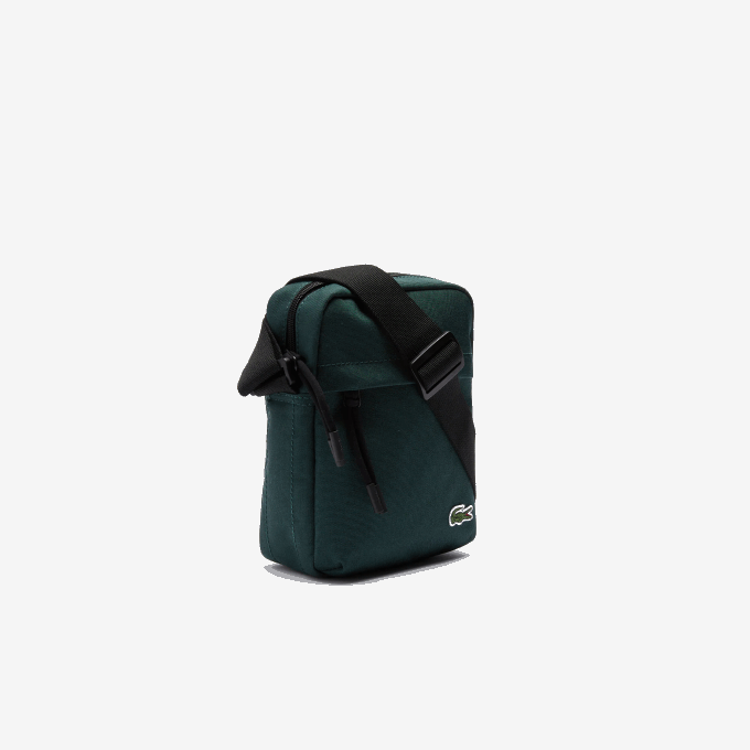 Men Lacoste V0ZN2119 Plumage Noir G81 Neocroc Canvas Vertical All-Purpose Bag - Image 3