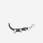 Men Lacoste V0ZN2123 Multicolor L17 Color-Block Crocodile Key Ring