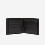 Men Lacoste V0ZN2125 Black 000 Foldable Calfskin Wallet - Image 2