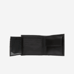 Men Lacoste V0ZN2125 Black 000 Foldable Calfskin Wallet - Image 3