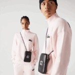 Men Lacoste V0ZN2129 Noir Blanc Samui K94 Print Phone Holder
