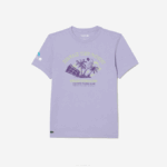 Men Lacoste V0ZN212 Purple 3K0 Sport Miami Open Edition T-shirt - Image 4