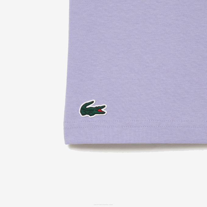 Men Lacoste V0ZN212 Purple 3K0 Sport Miami Open Edition T-shirt - Image 5