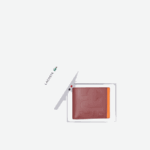 Men Lacoste V0ZN2131 Cranberry Celosie K92 LCST Print Color-Block Billfold - Image 3