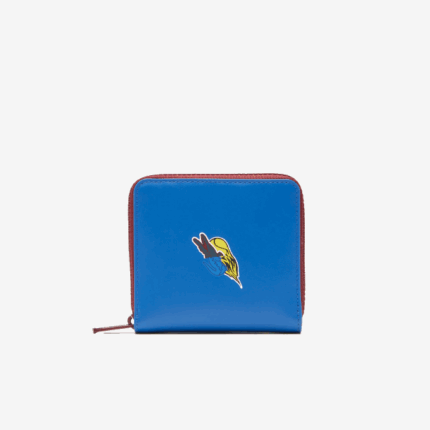 Men Lacoste V0ZN2133 Marina K22 Crocodile Badge Zip Wallet