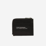 Men Lacoste V0ZN2134 Black 000 Contrast Inscription Zip Card Holder - Image 2