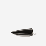 Men Lacoste V0ZN2134 Black 000 Contrast Inscription Zip Card Holder - Image 3