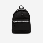 Men Lacoste V0ZN2136 Noir Blanc 279 Neocroc Backpack with Zipped Logo Straps - Image 2