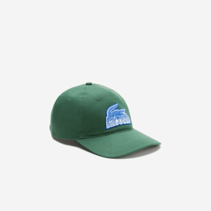 Men Lacoste V0ZN2147 Green 132 Crocodile Patch Branded Cap