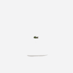 Men Lacoste V0ZN2150 White 001 Organic Cotton Twill Cap - Image 3