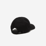 Men Lacoste V0ZN2151 Black 031 Organic Cotton Twill Cap - Image 2