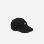 Men Lacoste V0ZN2151 Black 031 Organic Cotton Twill Cap