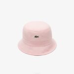 Men Lacoste V0ZN2157 Pink KF9 Organic Cotton Bucket Hat