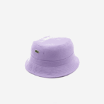 Men Lacoste V0ZN2159 Purple GFU Organic Cotton Bucket Hat