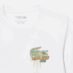 Men Lacoste V0ZN215 White 001 Sport Miami Open Edition T-shirt - Image 6