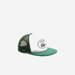 Men Lacoste V0ZN2161 Green White 291 Mesh And Neoprene Cap