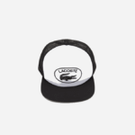 Men Lacoste V0ZN2162 Black White 258 Mesh And Neoprene Cap - Image 3