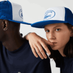Men Lacoste V0ZN2163 Blue White LUX Mesh And Neoprene Cap