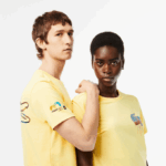 Men Lacoste V0ZN216 Yellow 107 Sport Miami Open Edition T-shirt - Image 2