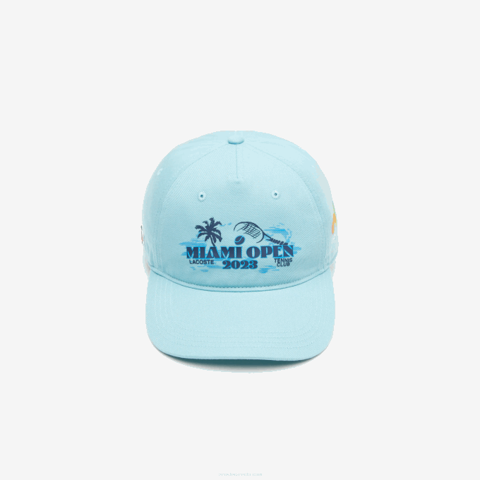 Men Lacoste V0ZN2174 Mint BVG Sport Miami Open Edition Twill Cap - Image 3