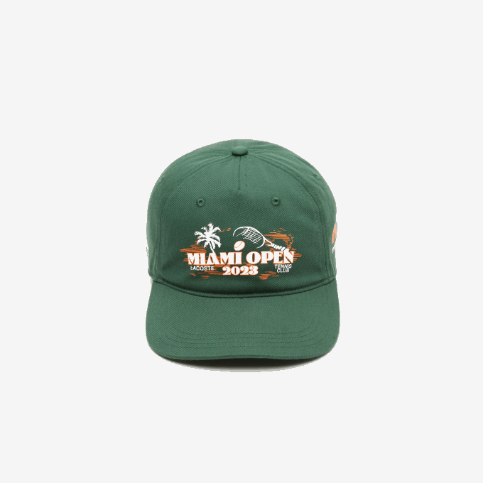 Men Lacoste V0ZN2175 Green 132 Sport Miami Open Edition Twill Cap - Image 3