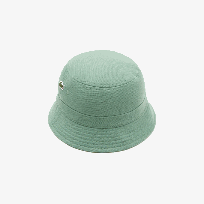 Men Lacoste V0ZN2176 Khaki Green KX5 Organic Cotton Bucket Hat - Image 2