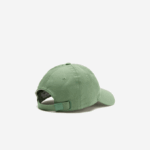 Men Lacoste V0ZN2178 Khaki Green KX5 Adjustable Organic Cotton Twill Cap - Image 2
