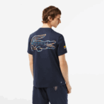 Men Lacoste V0ZN217 Blue KXE Sport Miami Open Edition T-shirt - Image 2