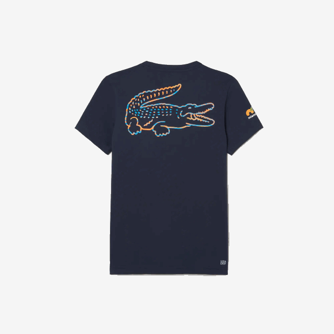 Men Lacoste V0ZN217 Blue KXE Sport Miami Open Edition T-shirt - Image 5