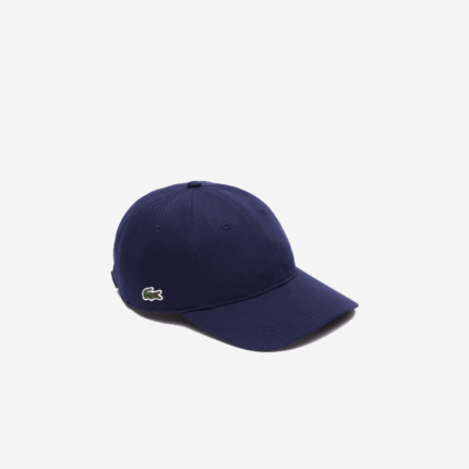 Men Lacoste V0ZN2182 Navy Blue 166 Organic Cotton Twill Cap