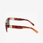 Men Lacoste V0ZN2183 Havana 240 Scale-Style Rectangle Acetate L.12.12 Sunglasses - Image 3