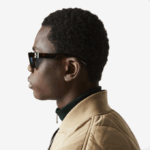 Men Lacoste V0ZN2184 Matte Havana 230 Scale-Style Rectangle Acetate L.12.12 Sunglasses - Image 2