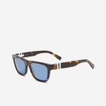 Men Lacoste V0ZN2184 Matte Havana 230 Scale-Style Rectangle Acetate L.12.12 Sunglasses - Image 4