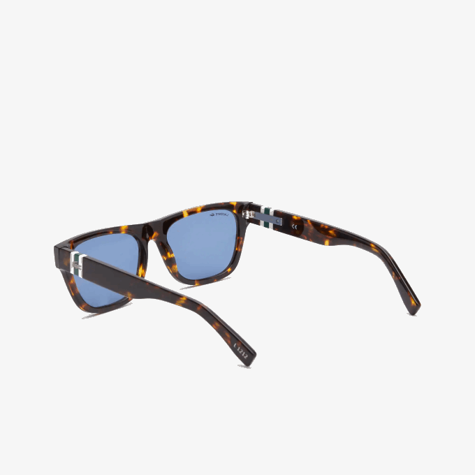 Men Lacoste V0ZN2184 Matte Havana 230 Scale-Style Rectangle Acetate L.12.12 Sunglasses - Image 6