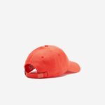 Men Lacoste V0ZN2187 Orange 02K Adjustable Organic Cotton Twill Cap - Image 2