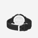 Men Lacoste V0ZN2191 Black 000 12.12 Black Silicone Strap Watch - Image 4