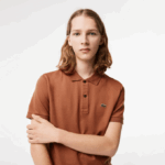 Men Lacoste V0ZN219 Light Brown LFA Original L.12.12 Slim Fit Polo - Image 2