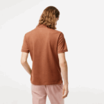 Men Lacoste V0ZN219 Light Brown LFA Original L.12.12 Slim Fit Polo - Image 3