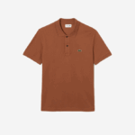 Men Lacoste V0ZN219 Light Brown LFA Original L.12.12 Slim Fit Polo - Image 4