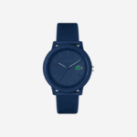 Men Lacoste V0ZN2204 Blue 000 12.12 Blue Silicone Strap Watch