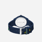 Men Lacoste V0ZN2207 Blue 000 Neocroc Blue Silicone Strap Watch - Image 4
