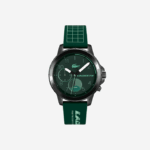 Men Lacoste V0ZN2210 Green 000 Endurance Multifunctional Green Silicone Watch