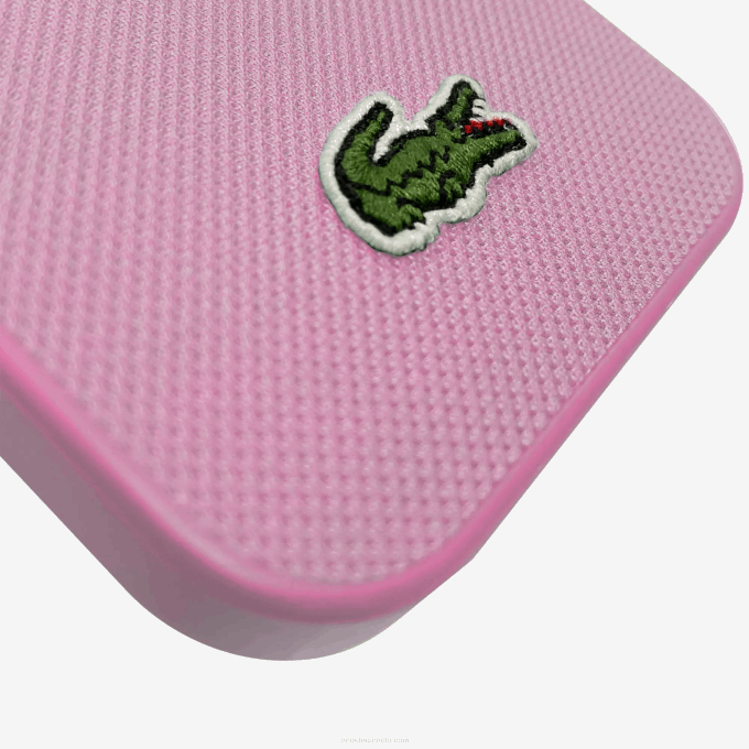 Men Lacoste V0ZN2215 Parme M33 Petit Pique Effect iPhone 14 Pro Max Case - Image 4