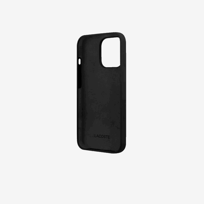 Men Lacoste V0ZN2216 White 000 Silicone iPhone 14 Pro Max Case - Image 3