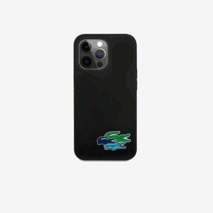 Men Lacoste V0ZN2216 White 000 Silicone iPhone 14 Pro Max Case