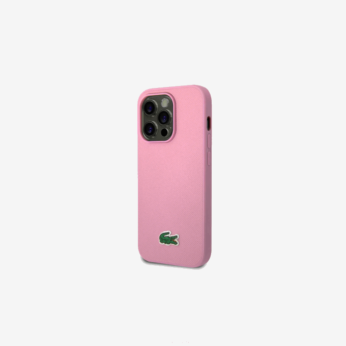 Men Lacoste V0ZN2218 Parme M33 Petit Pique Effect iPhone 14 Pro Case - Image 2