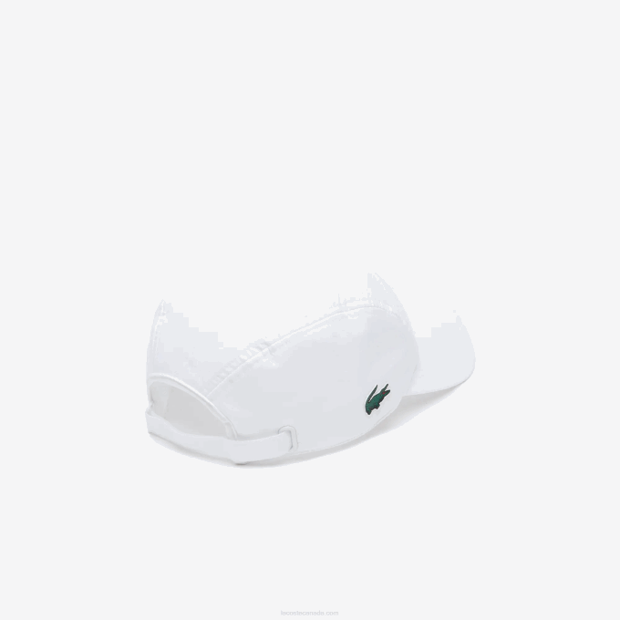 Men Lacoste V0ZN2237 White 001 SPORT Exclusive Crocodile Tennis Cap - Image 3