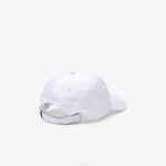 Men Lacoste V0ZN2238 White 001 Contrast Badge Cap - Image 2