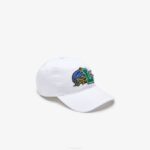 Men Lacoste V0ZN2238 White 001 Contrast Badge Cap